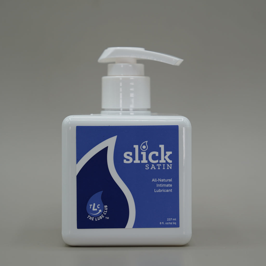 8 oz Slick Satin Lube – Long-lasting, non-sticky, and better than water or silicone-based lubes