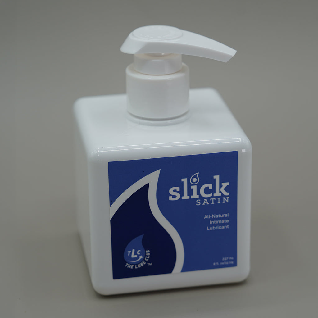 8 oz Slick Satin Lube – Long-lasting, non-sticky, and better than water or silicone-based lubes