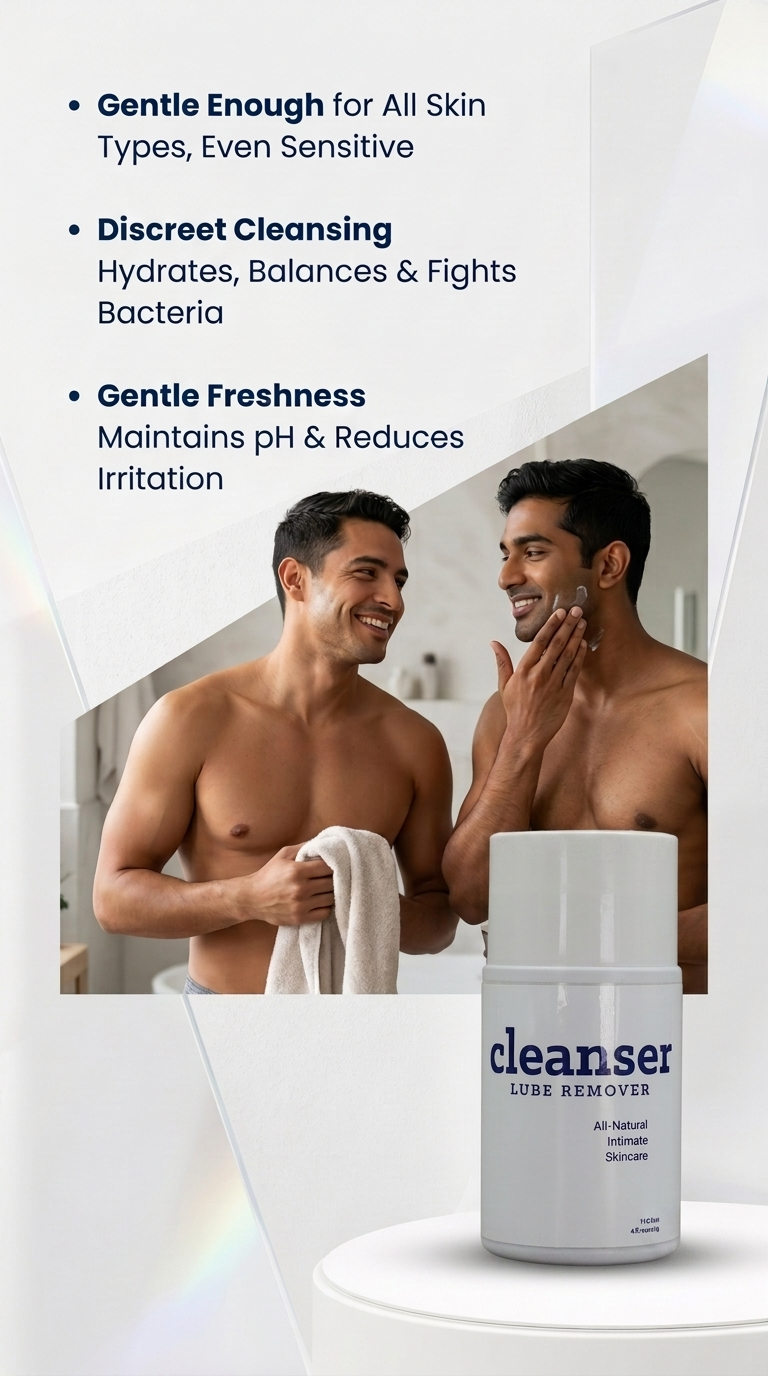 4 oz Lube Cleanser – A gentle yet powerful wash that removes lube, bacteria, and residue